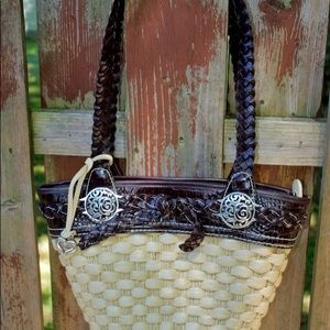 Brighton Candice Straw Purse with Dust Bag